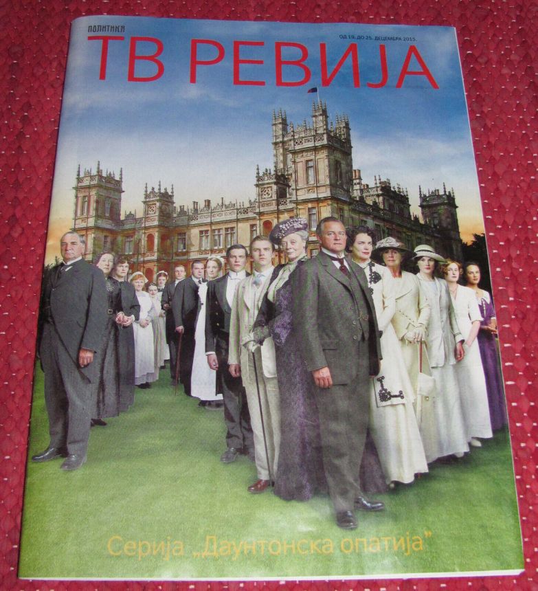 TV REVIJA magazine side cover  December 2015