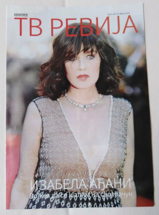 TV REVIJA magazine side cover  May 2024