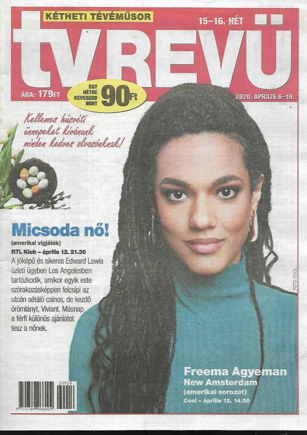 TV REVU magazine side cover Issue 15-16 6 April 2020