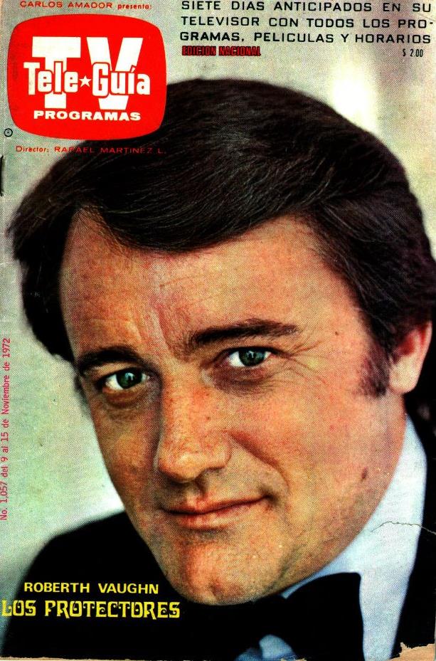 TV TELE GUIA (MX) magazine side cover Issue 1057 9 November 1972