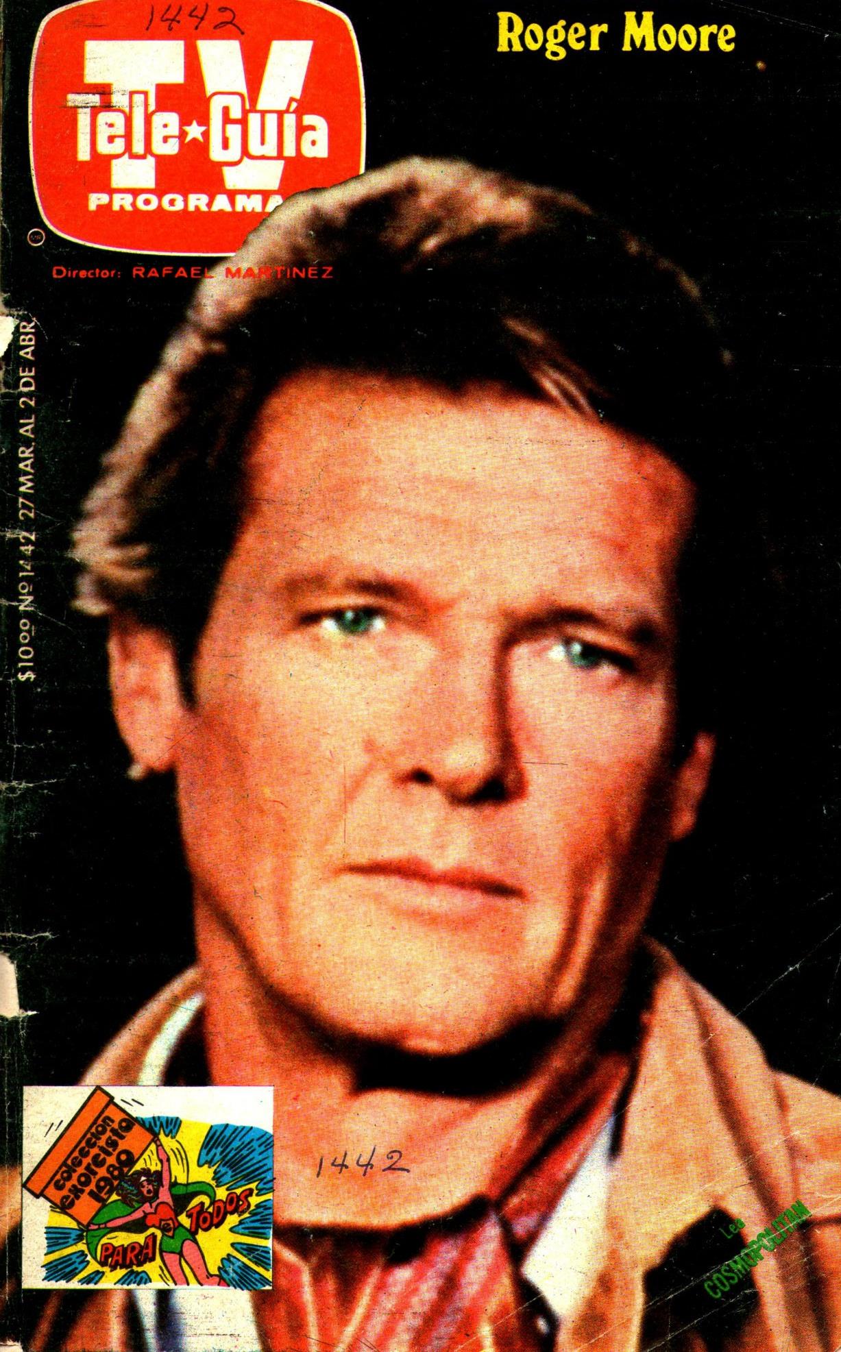 TV TELE GUIA (MX) magazine side cover Issue 1442 27 March 1980