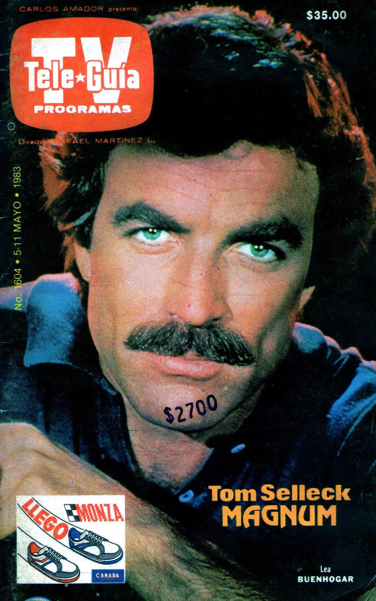 TV TELE GUIA (MX) magazine side cover Issue 1604 5 May 1983