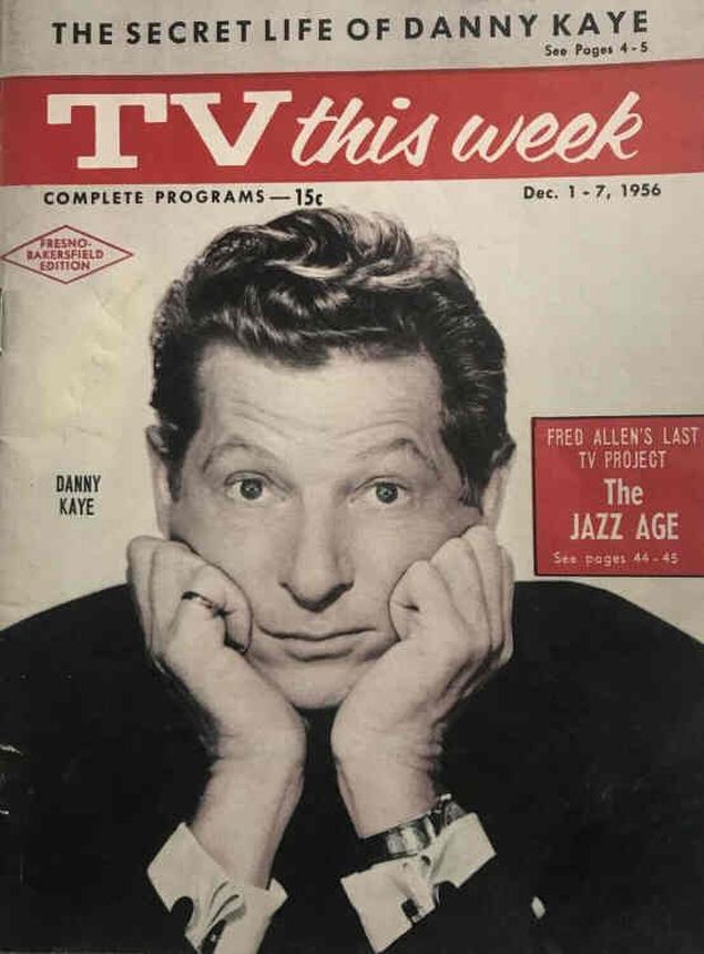 TV THIS WEEK magazine side cover 1 December 1956