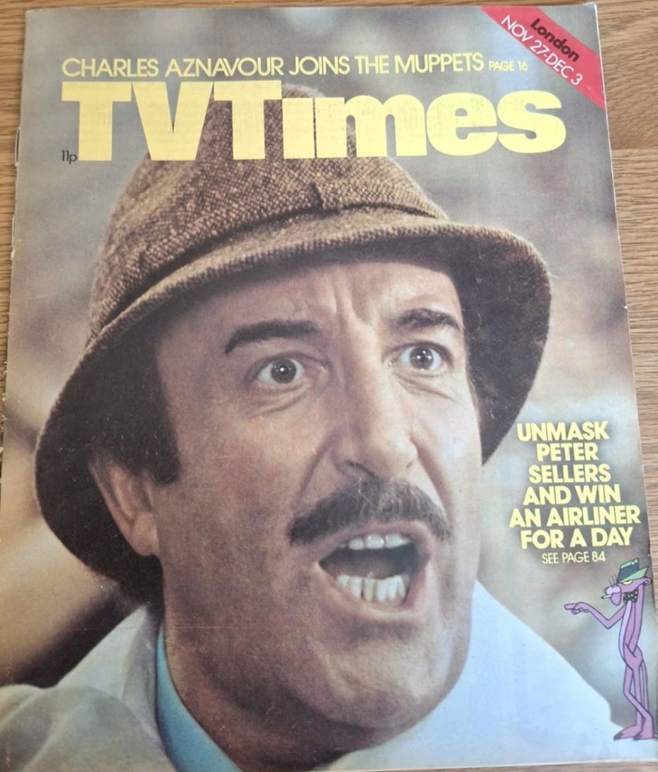 TV TIMES magazine side cover 27 November 1976