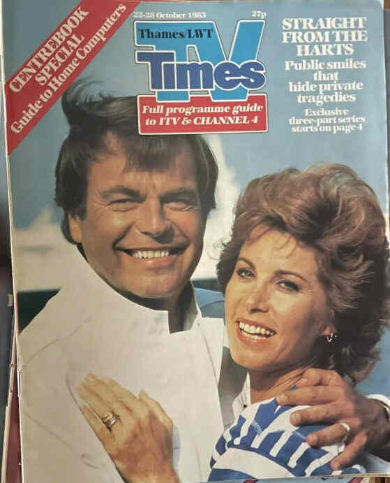 TV TIMES magazine side cover 22 October 1983
