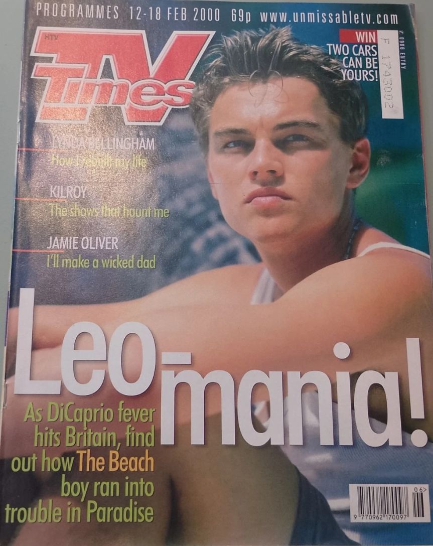 TV TIMES magazine side cover 12 February 2000