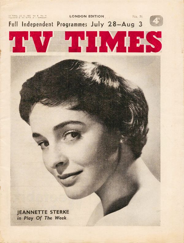 TV TIMES magazine side cover Issue 91 28 July 1957