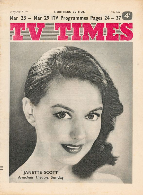 TV TIMES magazine side cover Issue 125 21 March 1958