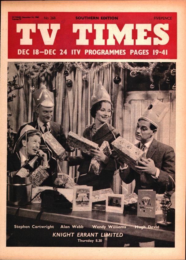 TV TIMES magazine side cover 15 December 1960