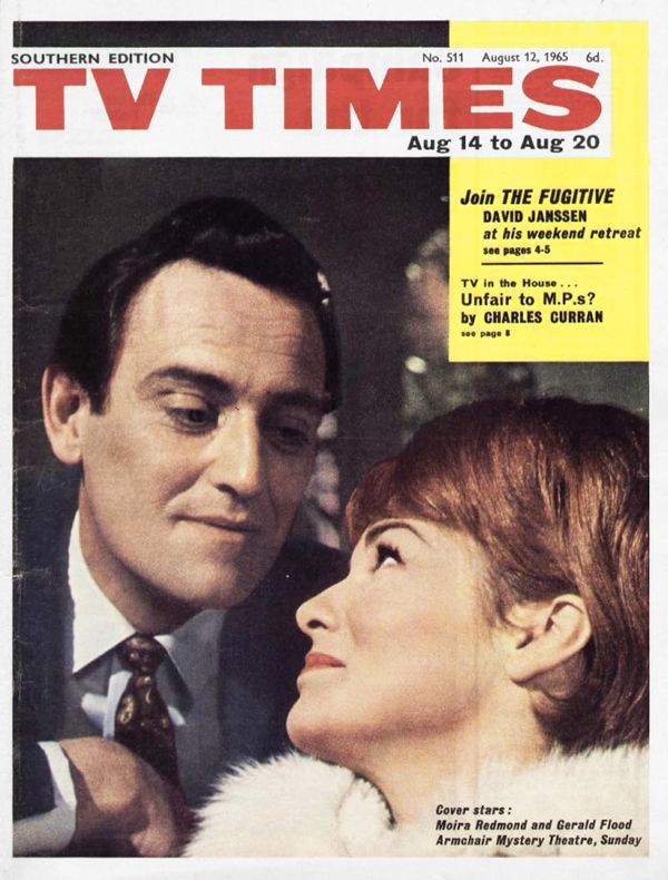 TV TIMES magazine side cover 12 August 1965