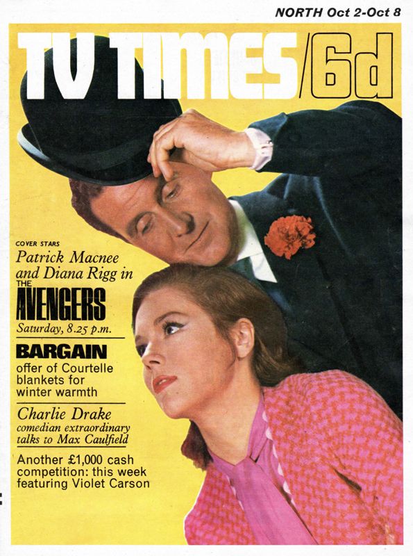 TV TIMES magazine side cover 2 October 1965