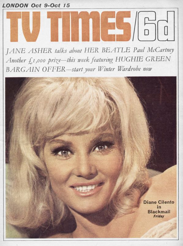 TV TIMES magazine side cover 9 October 1965