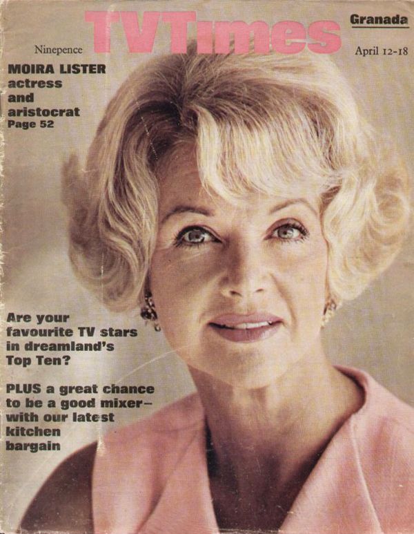 TV TIMES magazine side cover 12 April 1969