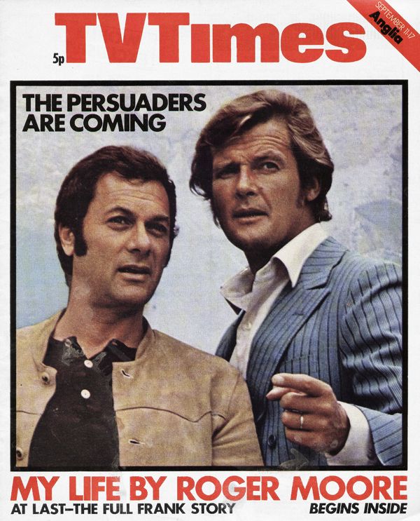 TV TIMES magazine side cover 11 September 1971