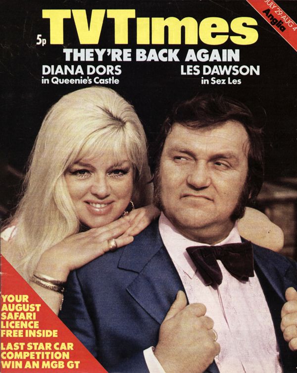 TV TIMES magazine side cover 29 July 1972
