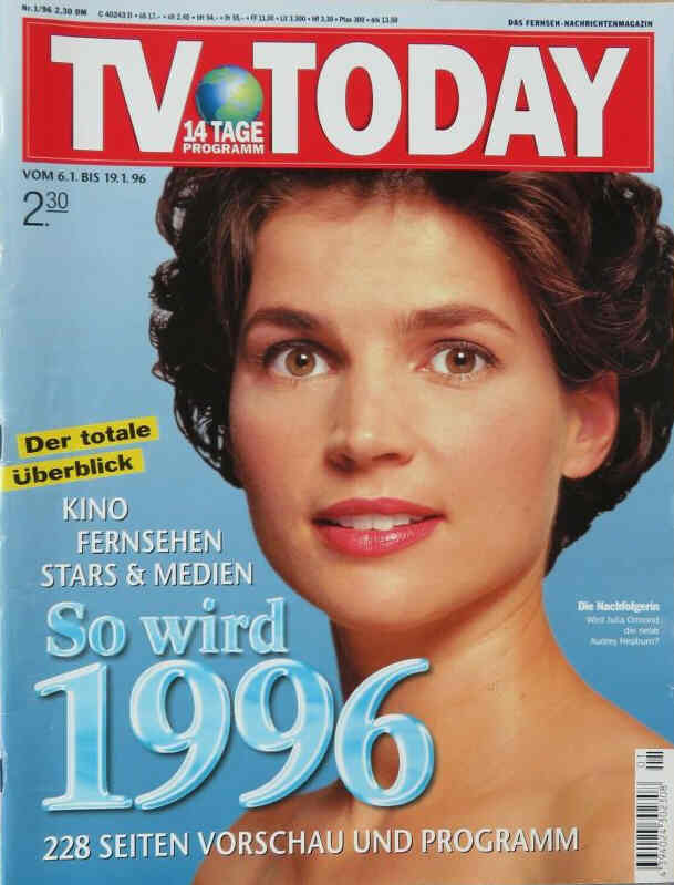 TV TODAY magazine side cover 6 January 1996