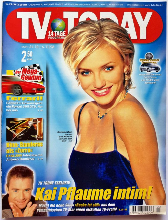 TV TODAY magazine side cover 24 October 1998