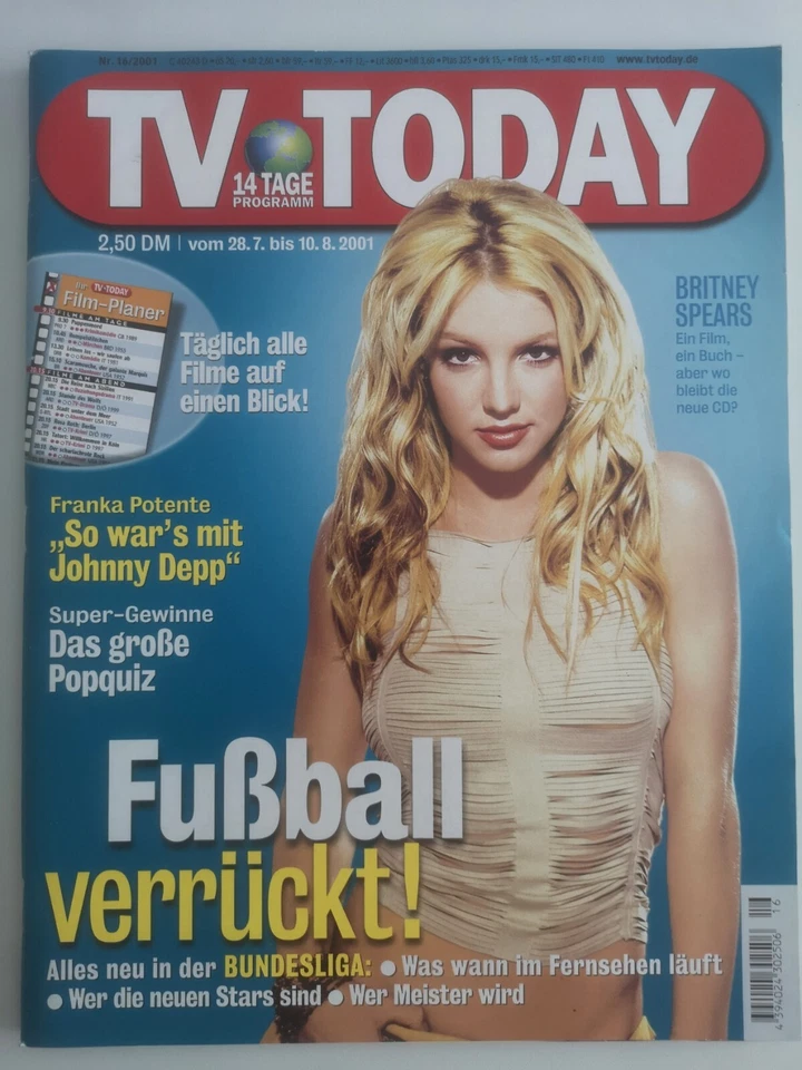 TV TODAY magazine side cover 28 July 2001