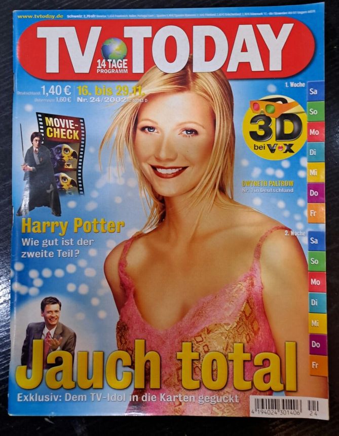 TV TODAY magazine side cover 16 November 2002