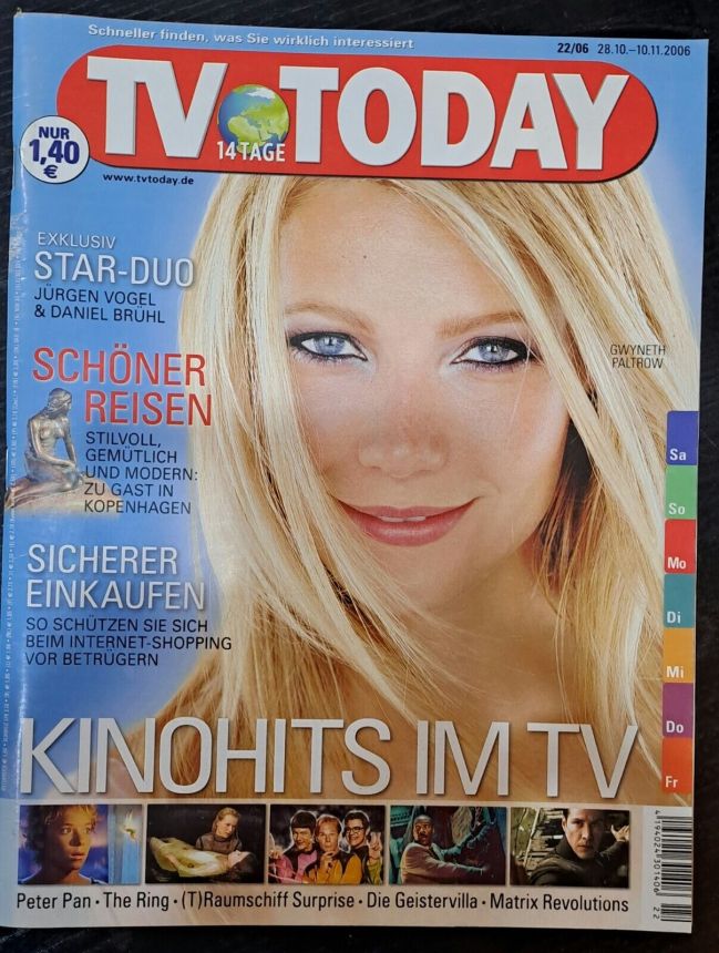 TV TODAY magazine side cover 28 October 2006