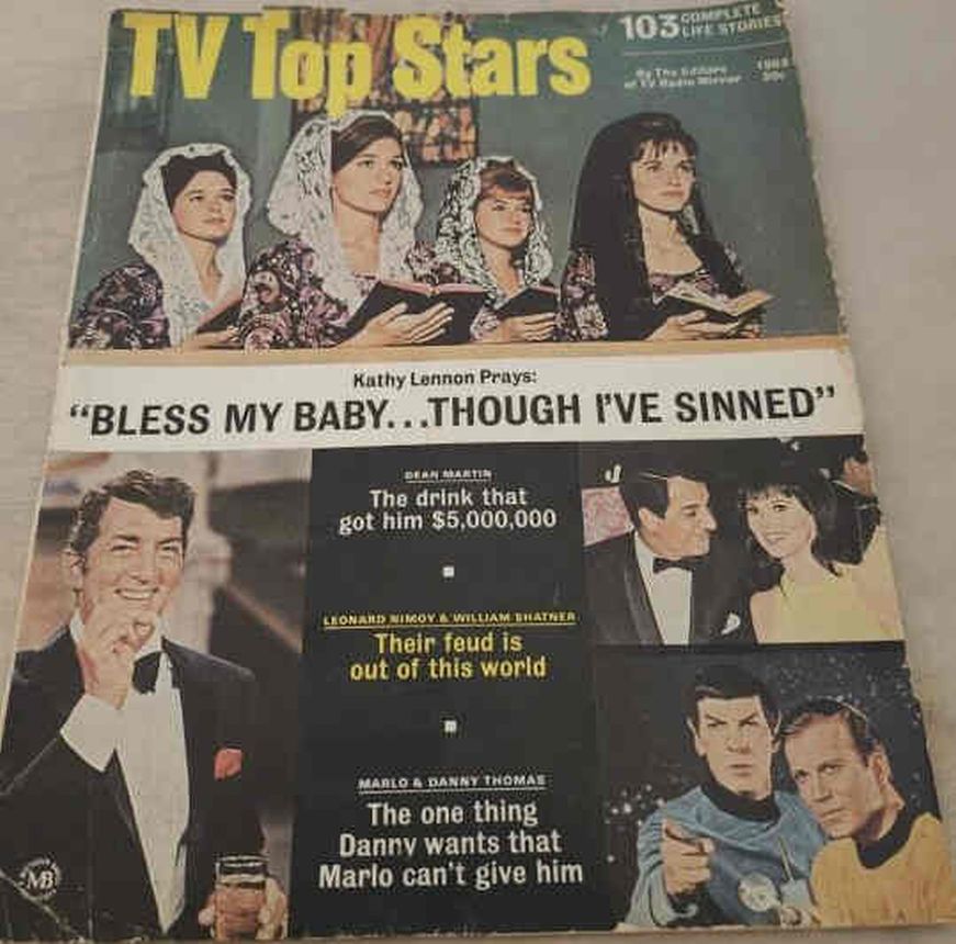 TV TOP STARS magazine side cover   1968