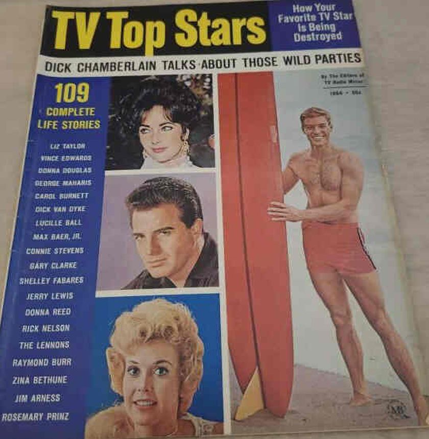 TV TOP STARS magazine side cover   1964