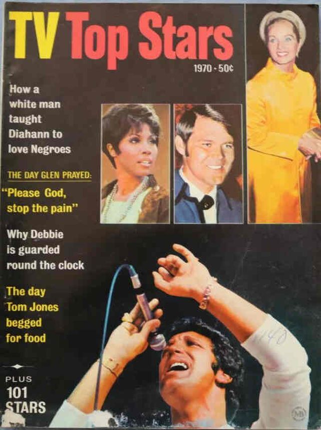 TV TOP STARS magazine side cover   1970