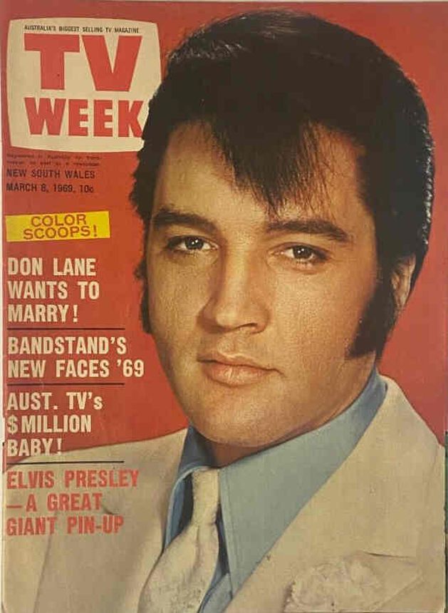 TV WEEK (AUSTRALIA) magazine side cover 8 March 1969