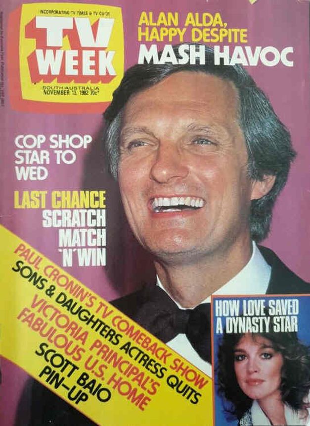 TV WEEK (AUSTRALIA) magazine side cover 13 November 1982
