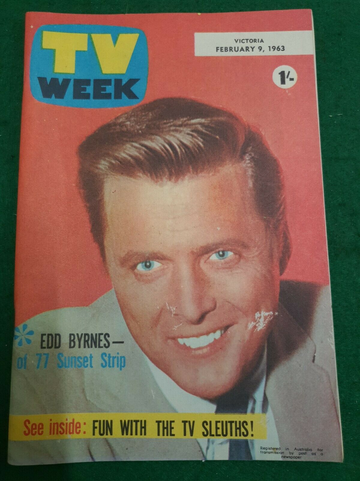TV WEEK (AUSTRALIA) magazine side cover 9 February 1963