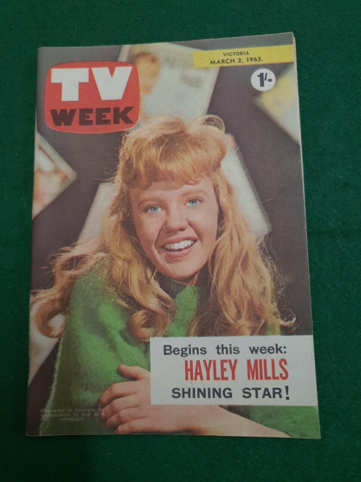 TV WEEK (AUSTRALIA) magazine side cover 2 March 1963