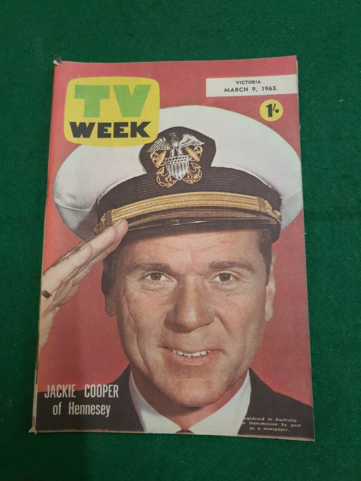 TV WEEK (AUSTRALIA) magazine side cover 9 March 1963