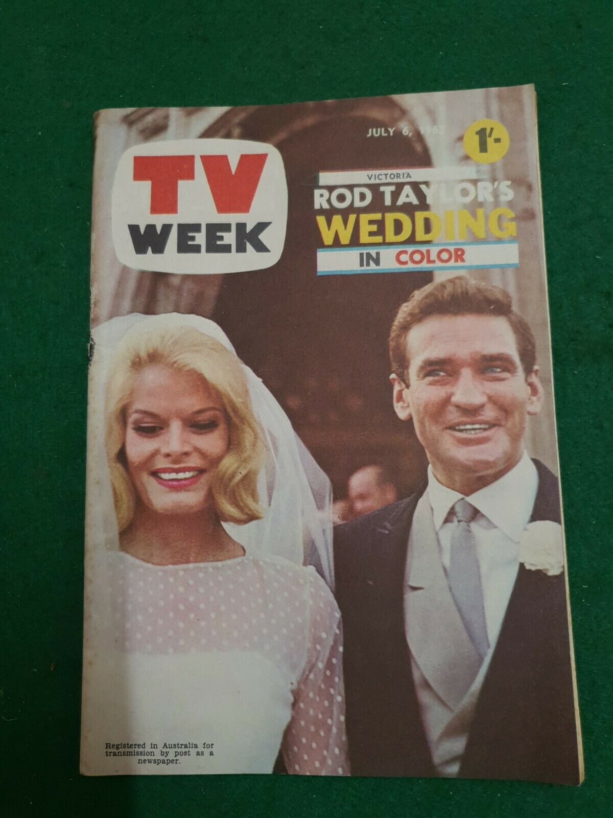 TV WEEK (AUSTRALIA) magazine side cover 6 July 1963