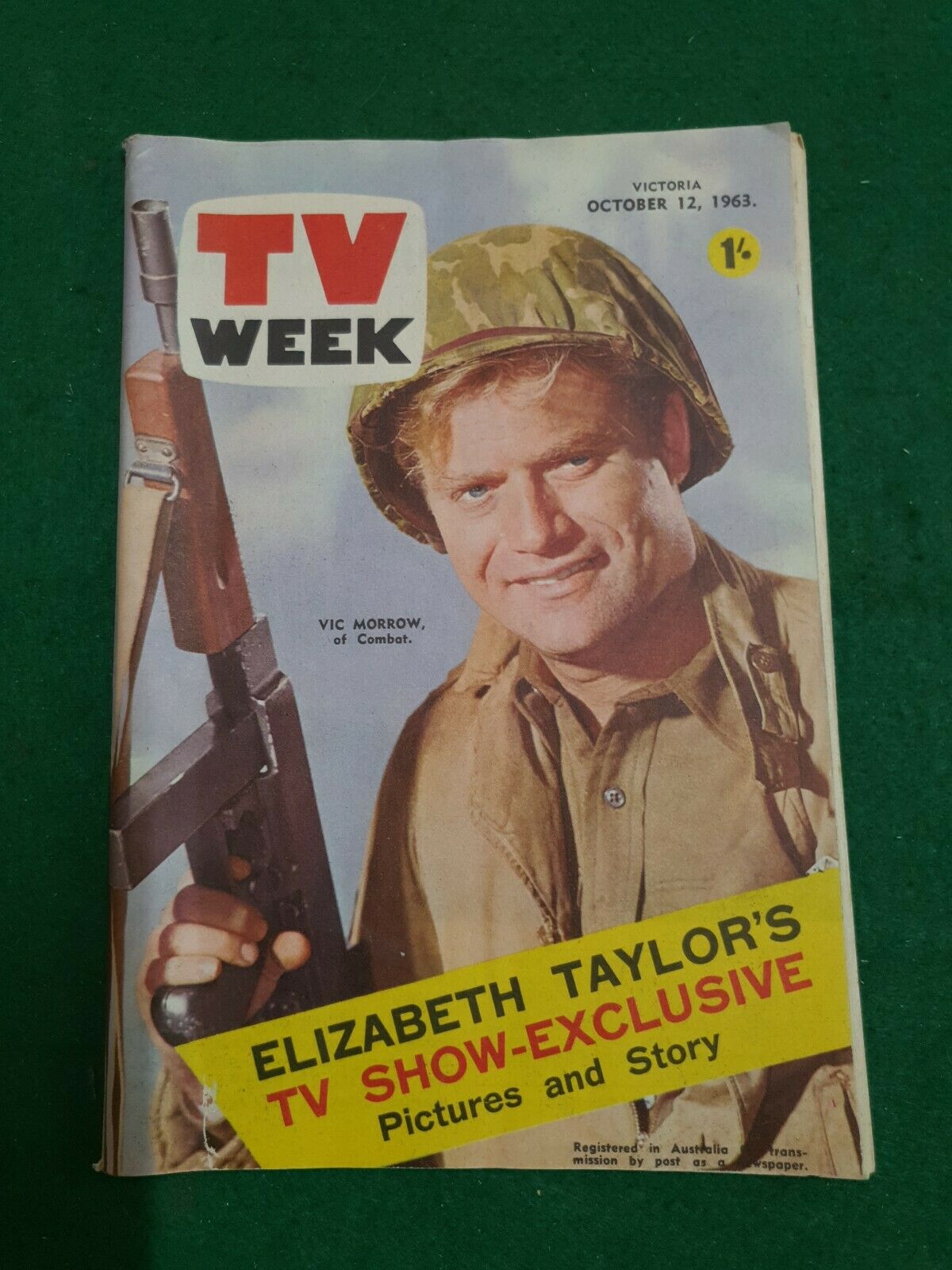 TV WEEK (AUSTRALIA) magazine side cover 12 October 1963