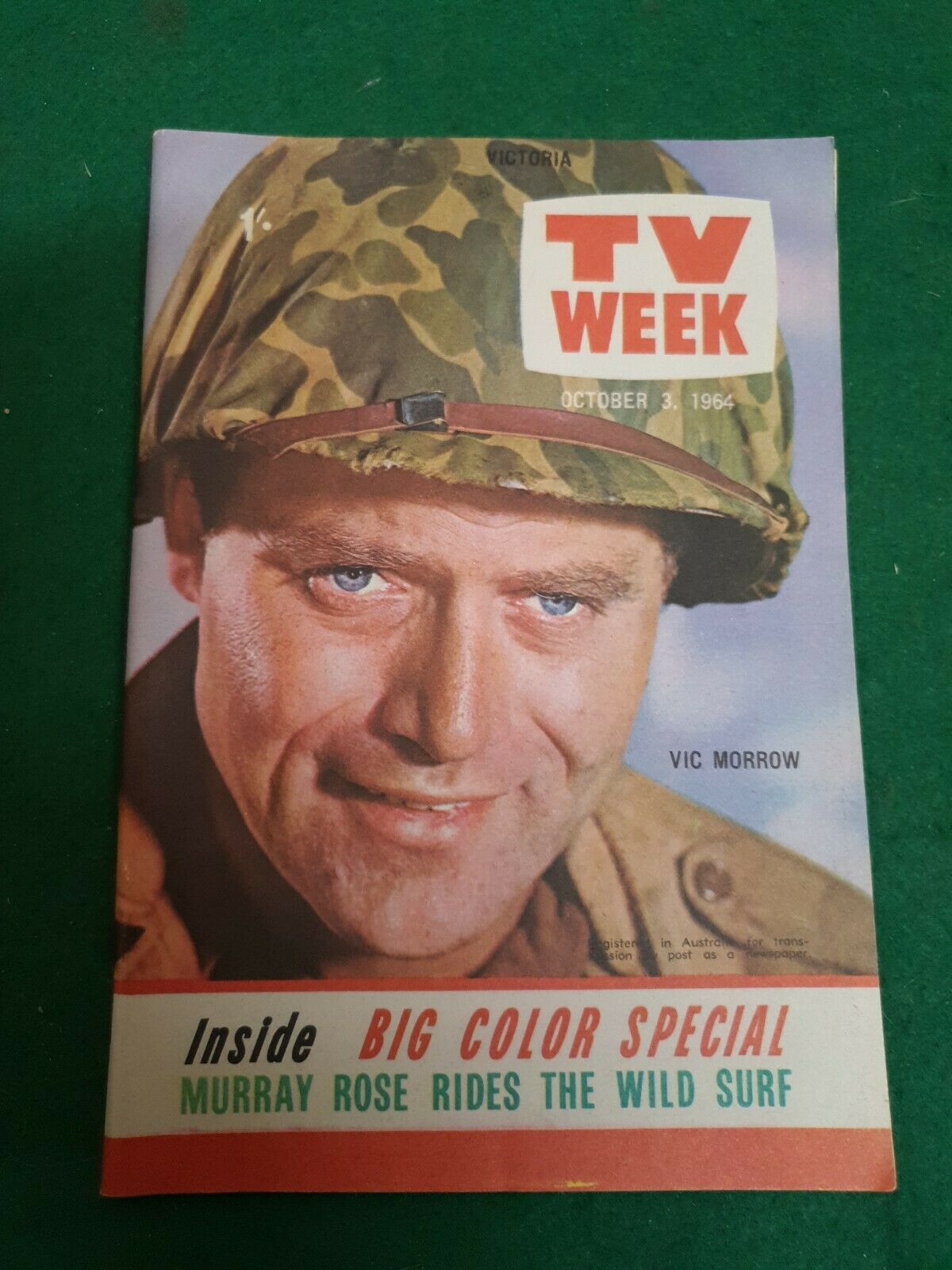 TV WEEK (AUSTRALIA) magazine side cover 3 October 1964
