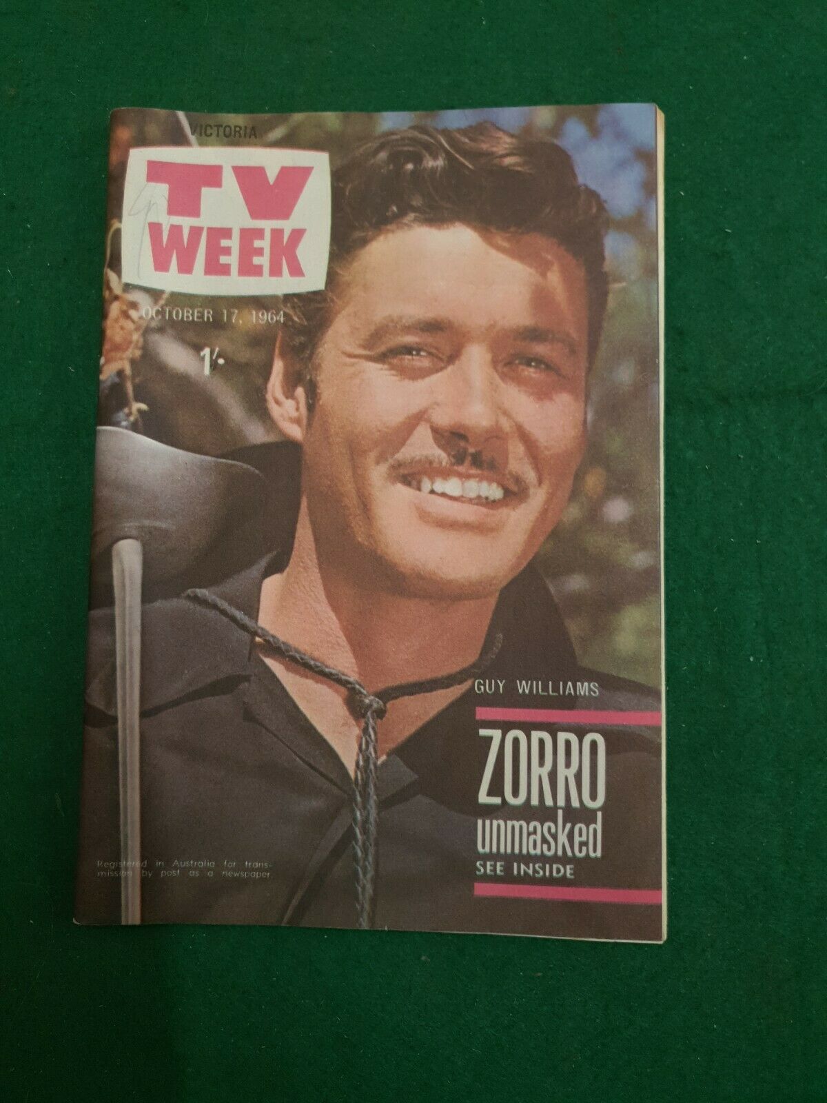 TV WEEK (AUSTRALIA) magazine side cover 17 October 1964