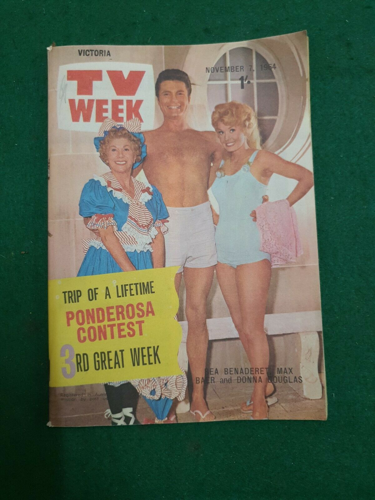 TV WEEK (AUSTRALIA) magazine side cover 7 November 1964