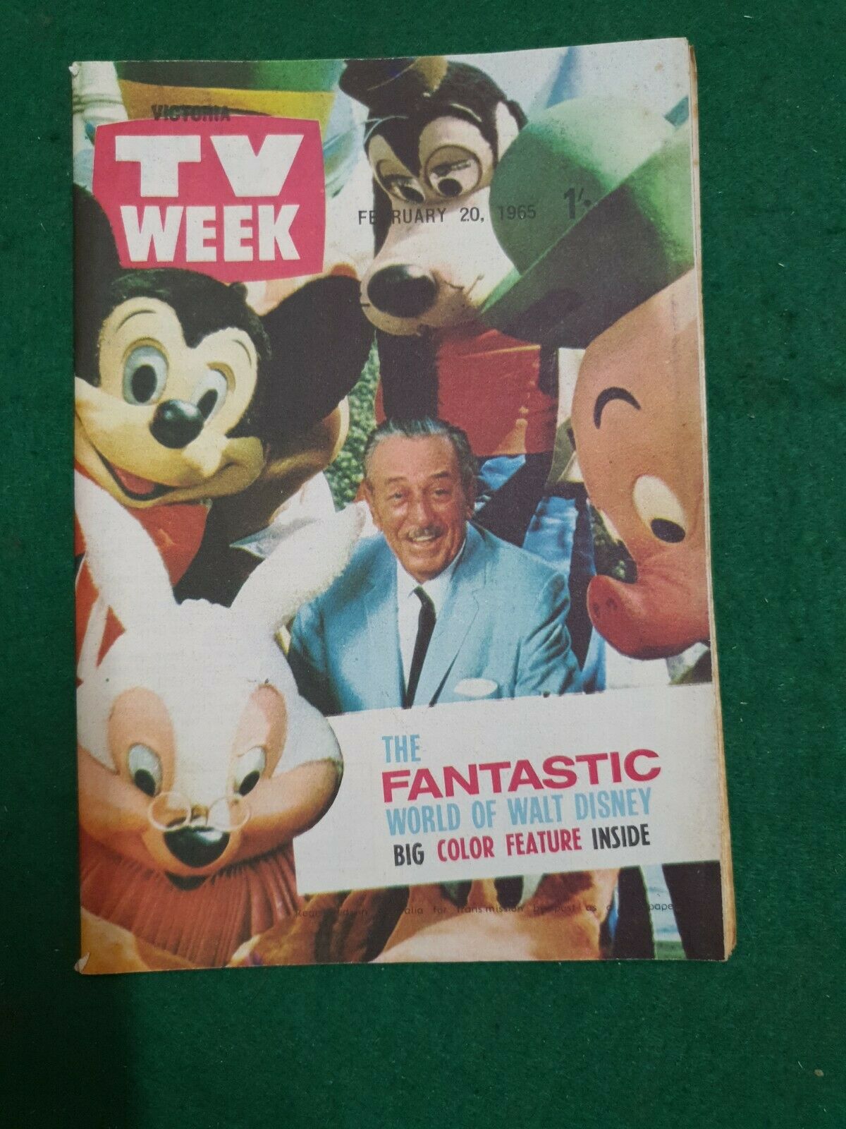 TV WEEK (AUSTRALIA) magazine side cover 20 February 1965