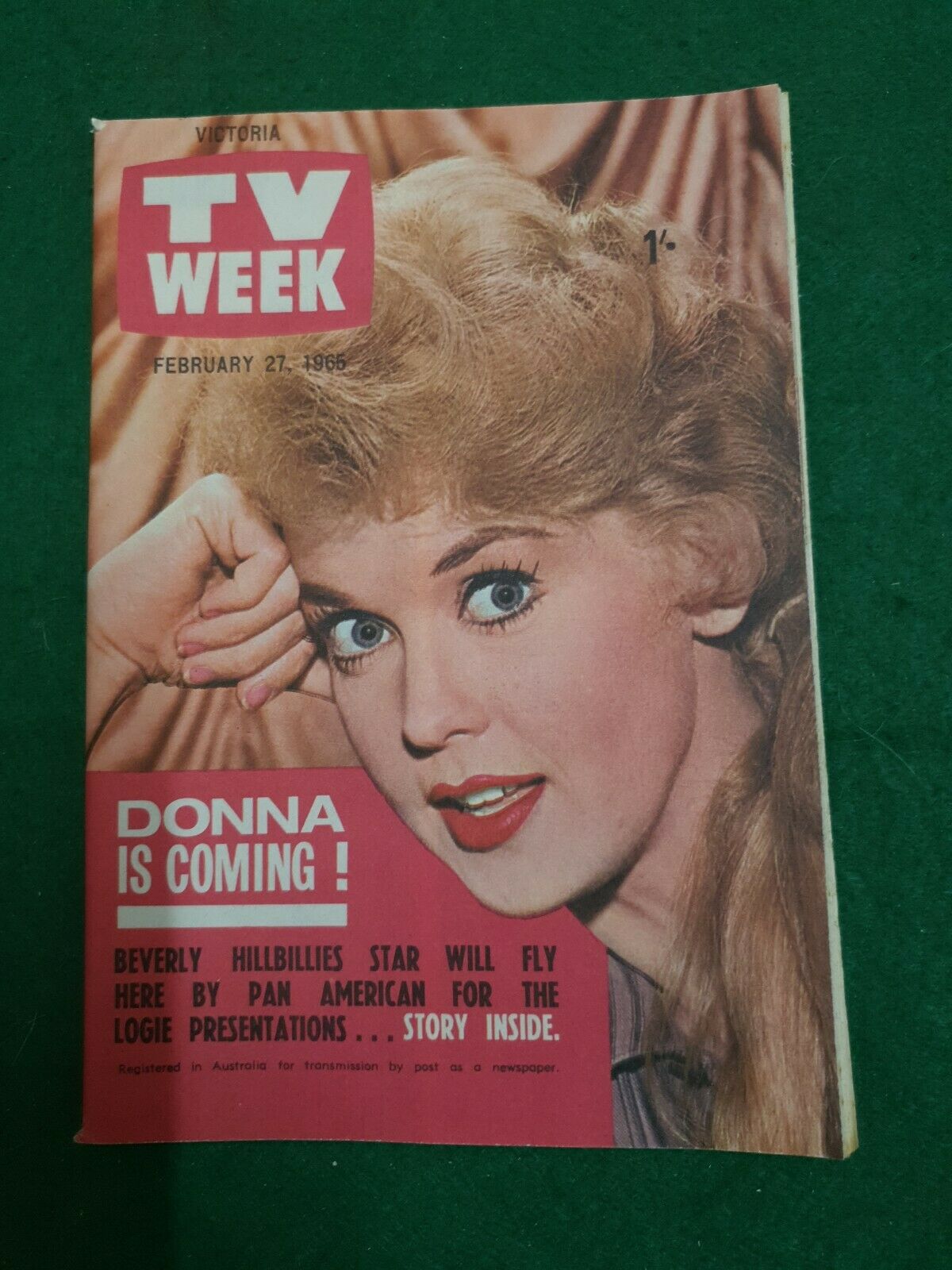 TV WEEK (AUSTRALIA) magazine side cover 27 February 1965