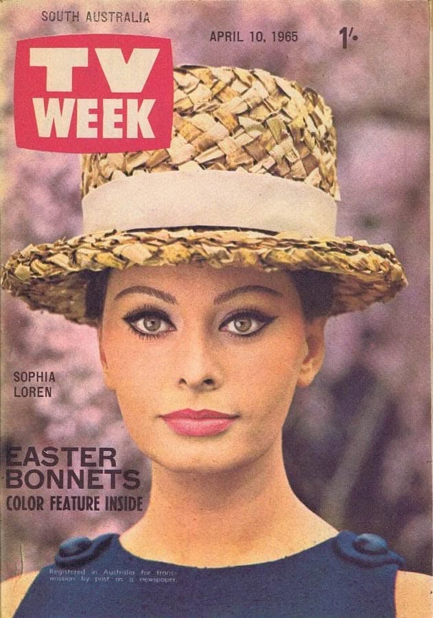 TV WEEK (AUSTRALIA) magazine side cover 10 April 1965