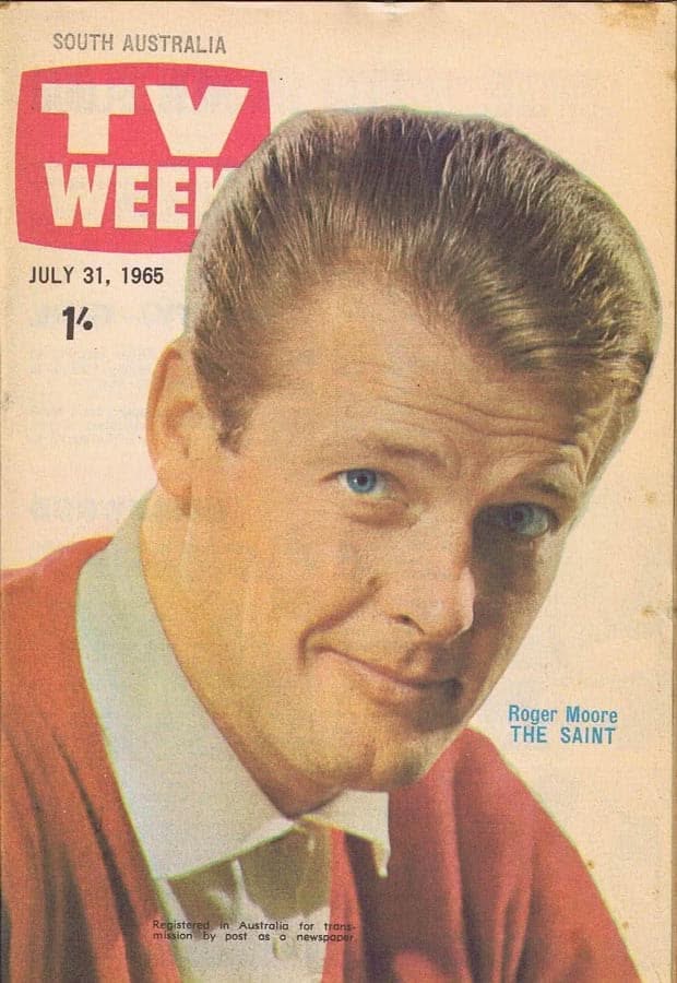 TV WEEK (AUSTRALIA) magazine side cover 31 July 1965