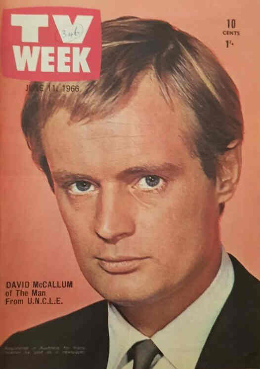 TV WEEK (AUSTRALIA) magazine side cover 11 June 1966