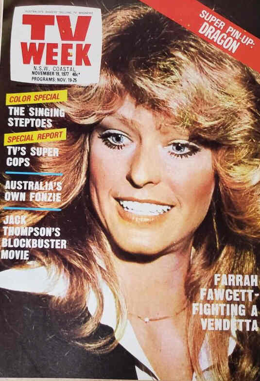 TV WEEK (AUSTRALIA) magazine side cover 19 November 1977