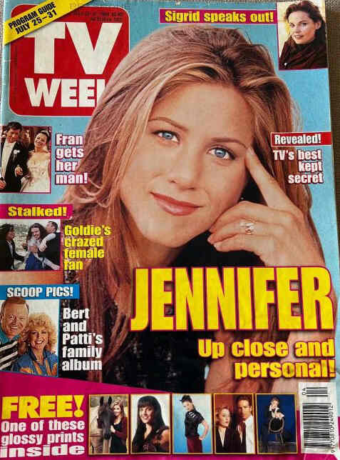 TV WEEK (AUSTRALIA) magazine side cover 25 July 1998