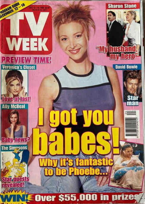 TV WEEK (AUSTRALIA) magazine side cover 12 December 1998