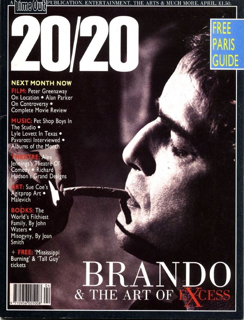 20/20 magazine side cover Issue 1 April 1989