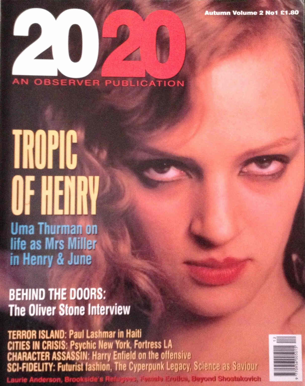 20/20 magazine side cover  Vol 2 # 1 Autumn 1990
