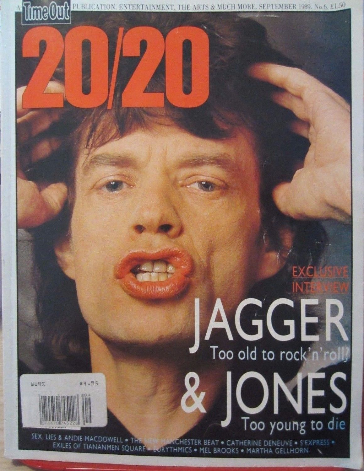 20/20 magazine side cover Issue 6 September 1989