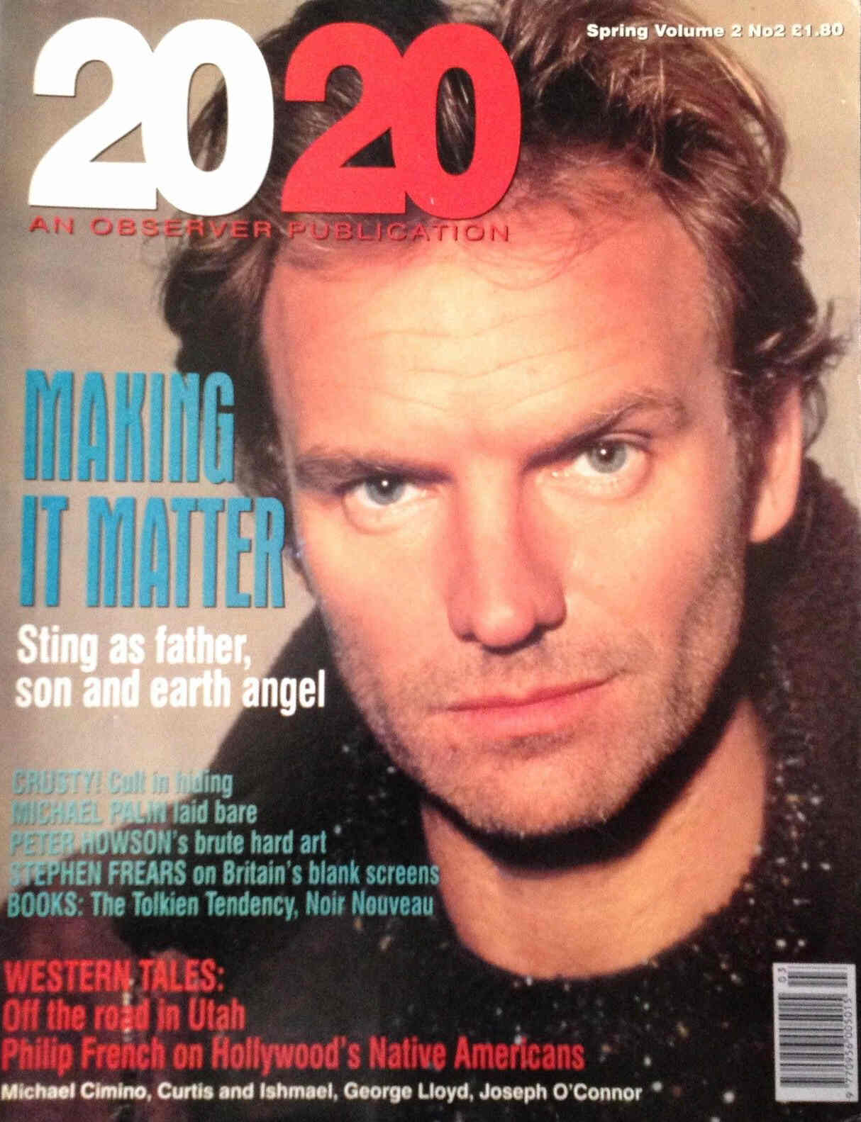 20/20 magazine side cover  Vol 2 No 2 Spring 1991