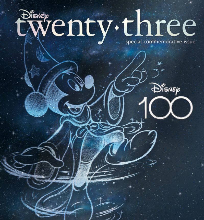 DISNEY TWENTY-THREE magazine side cover Fall 2023
